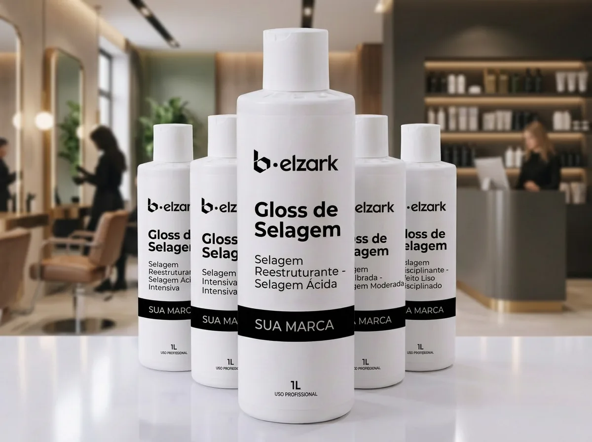 Linha completa Gloss de Selagem pronta para receber a marca do cliente