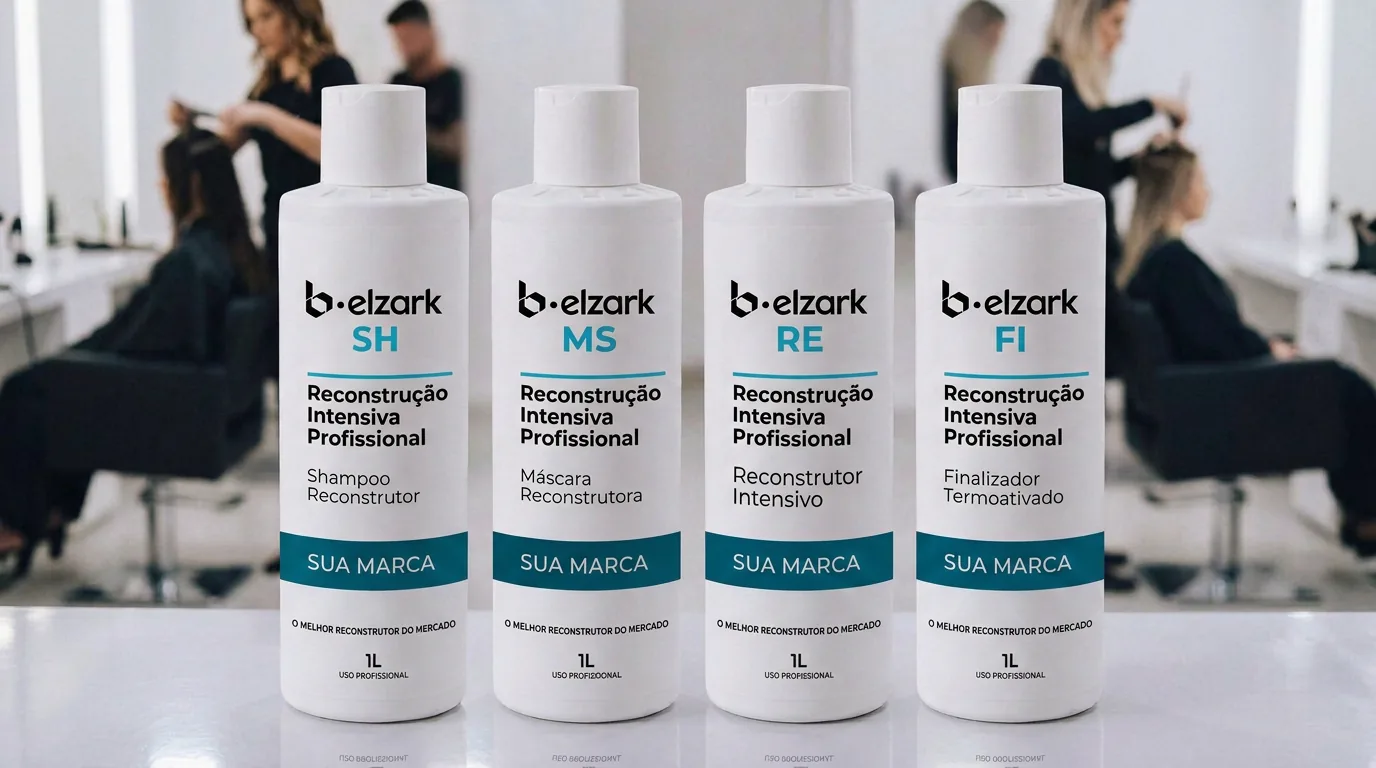 Sistema de reconstrução capilar Belzark em quatro passos